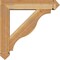 Ekena Millwork Funston Arts and Crafts Rough Sawn Bracket w/ Offset Brace, Western Red Cedar, 6"W x 26"D x 26"H BKT0604X26X26FST03RWR - alternate 4